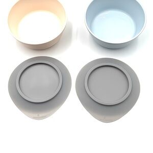 Miniware Baby Toddler Cereal Bowl Set of 2 Detachable Suction Eco Friendly Safe